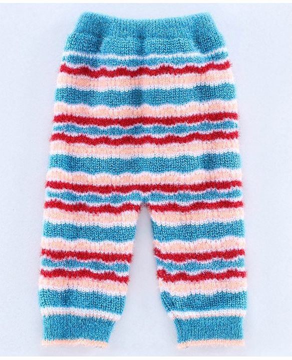Babyhug Full Sleeves Hooded Sweater Set with Booties - Blue
