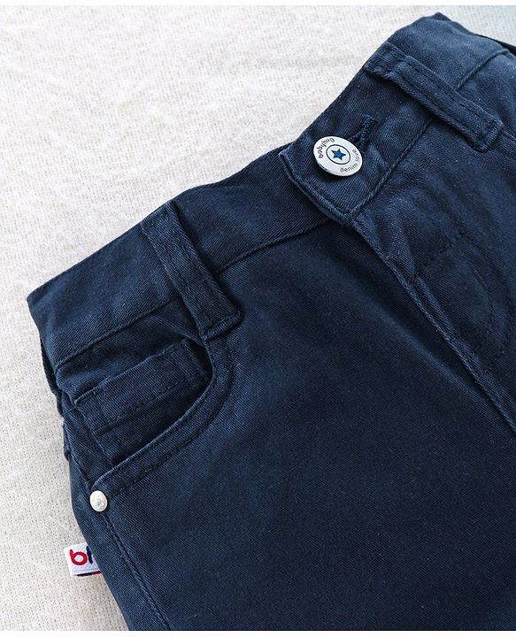 Babyhug Bermuda Shorts - Navy Blue