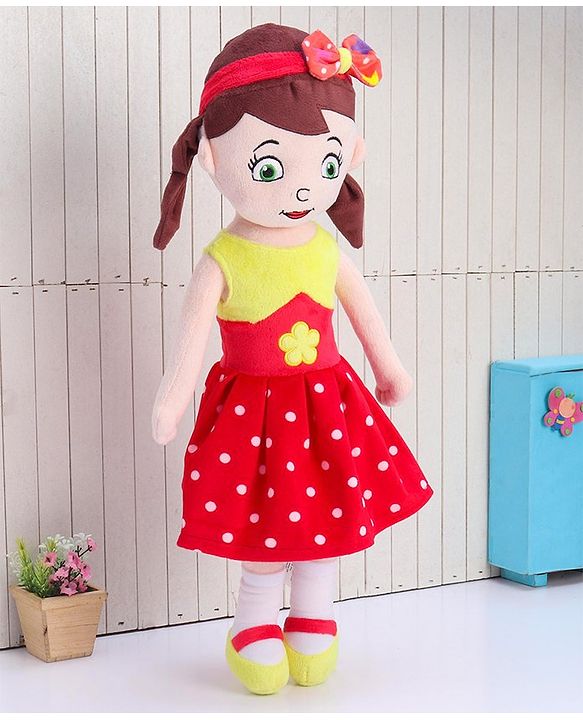 Babyhug Sophie Candy Doll Red Yellow - Height 50 cm
