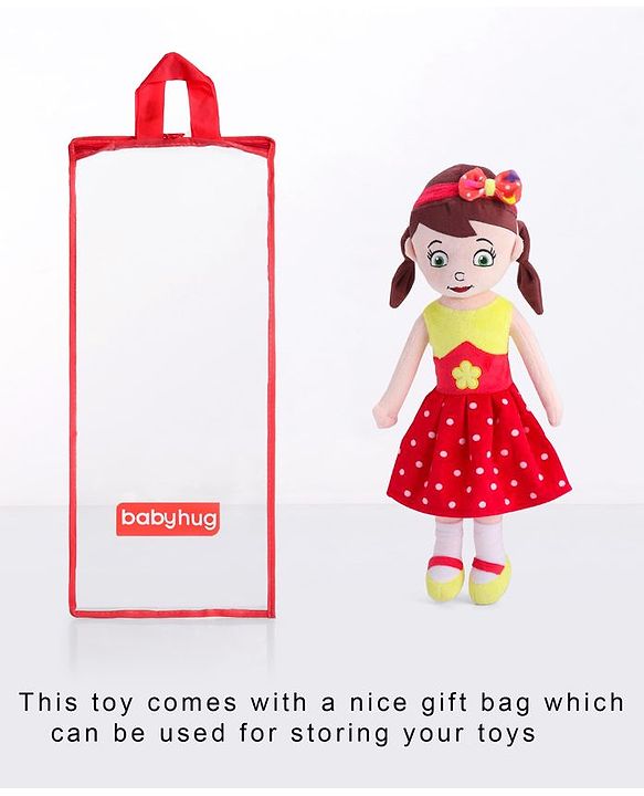 Babyhug Sophie Candy Doll Red Yellow - Height 50 cm