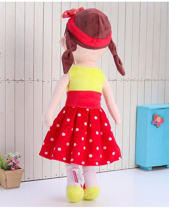 Babyhug Sophie Candy Doll Red Yellow - Height 50 cm