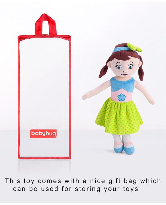 Babyhug Sophie Candy Doll Blue Green - Height 50 cm
