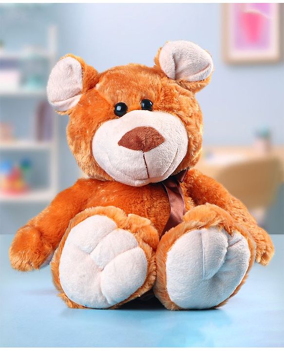 Babyhug Buddy Bear Soft Toy Light Brown - Height  38 cm