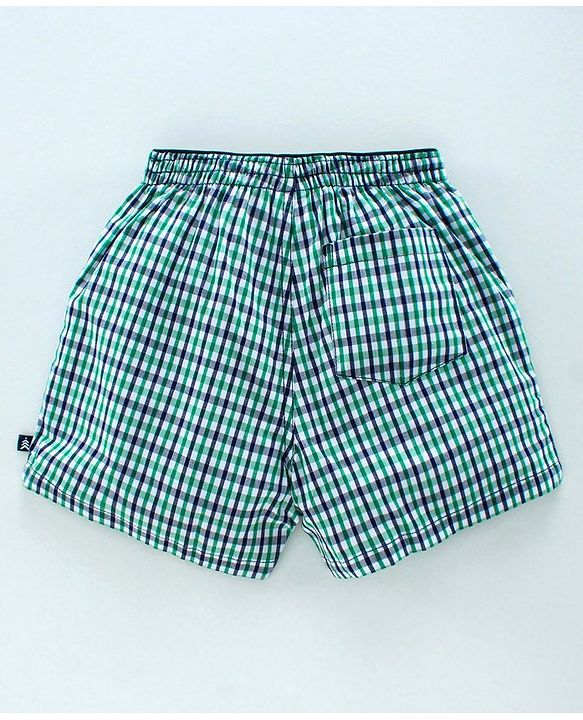 Pine Kids Peach Wash Finish Boxers Pack of 2 - Green