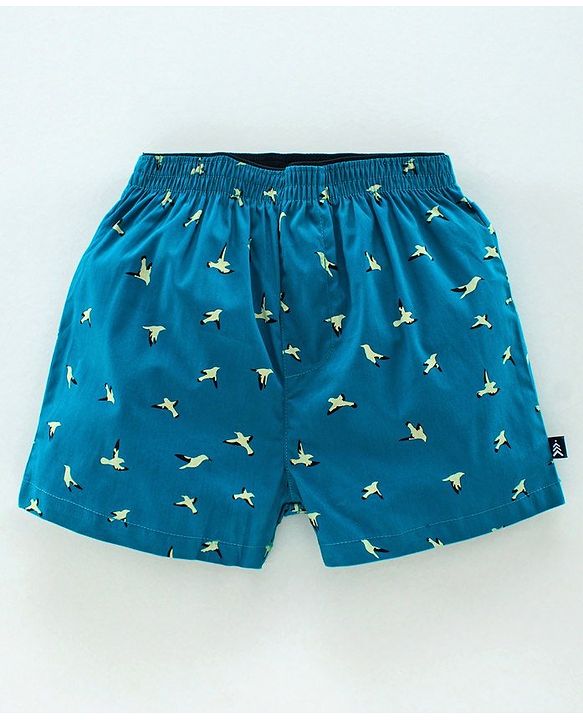 Pine Kids Peach Wash Finish Boxers Pack of 2 - Green