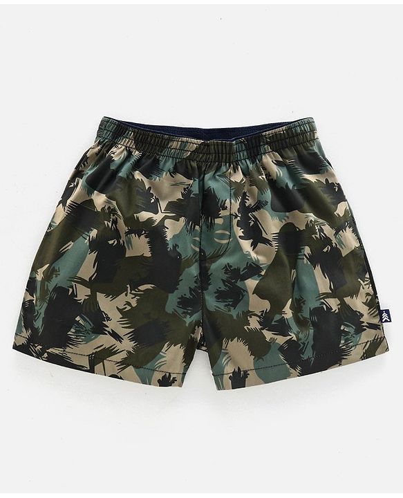Pine Kids Peach Wash Finish Boxers Pack of 2 - Green Blue