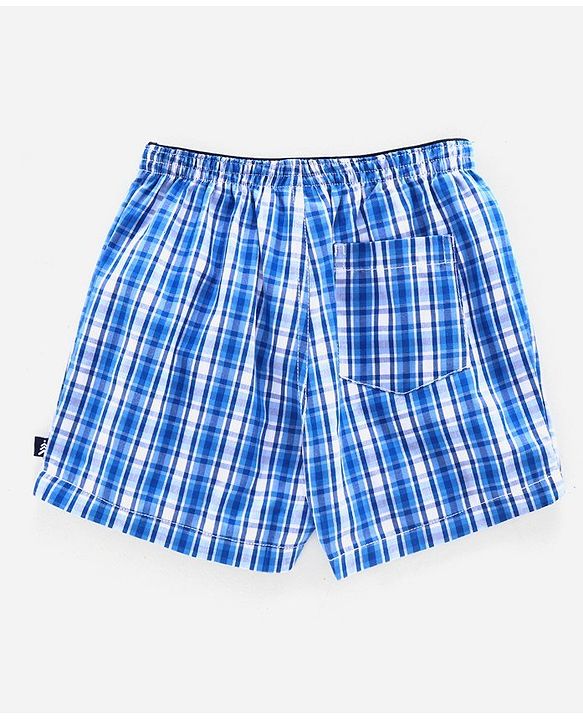Pine Kids Peach Wash Finish Boxers Pack of 2 - Green Blue