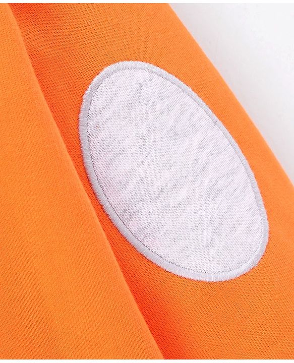 Babyhug Full Sleeves Sweatshirt Fox Embroidery - Orange