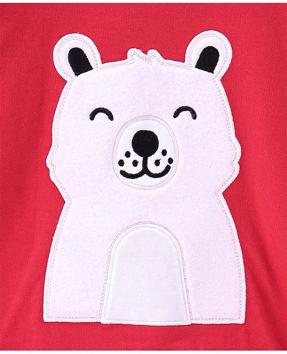 Babyhug Full Sleeves Sweatshirt - Red