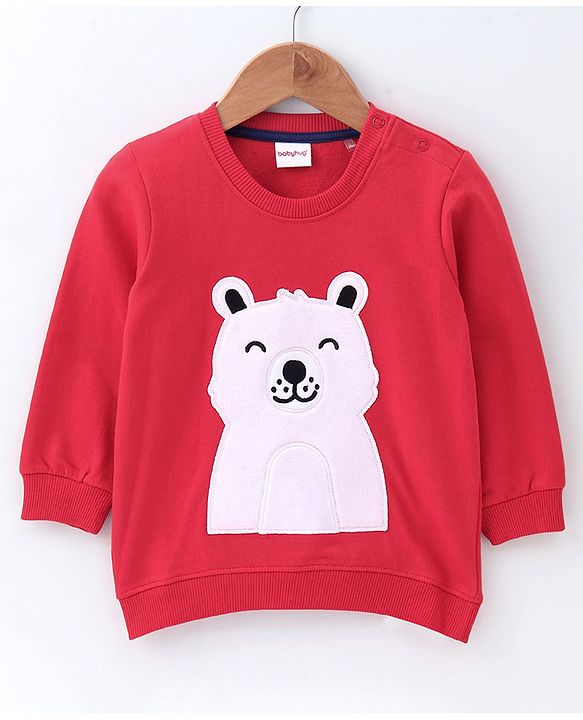 Babyhug Full Sleeves Sweatshirt - Red