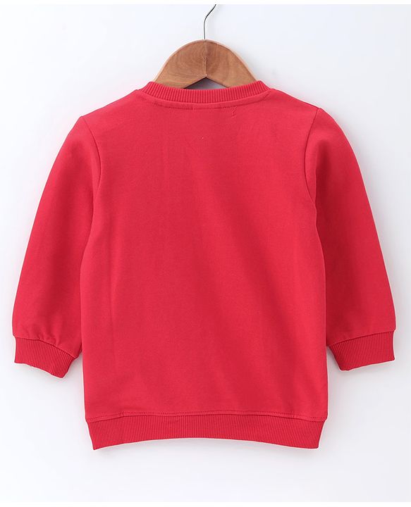 Babyhug Full Sleeves Sweatshirt - Red