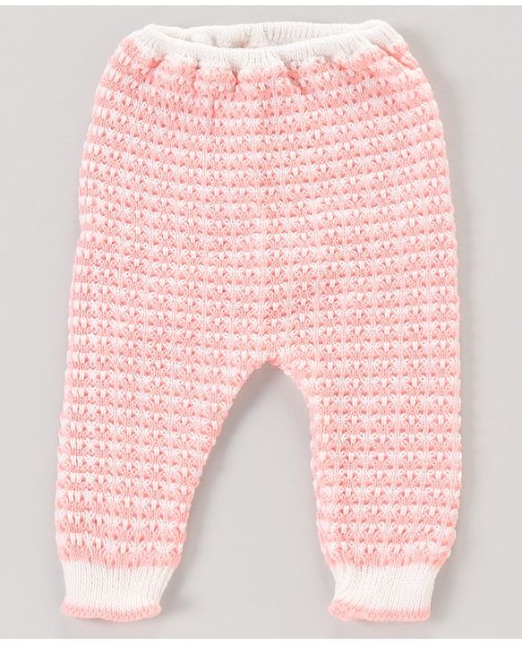 Babyhug Full Sleeves Hooded Striped Sweater Set with Booties - Pink