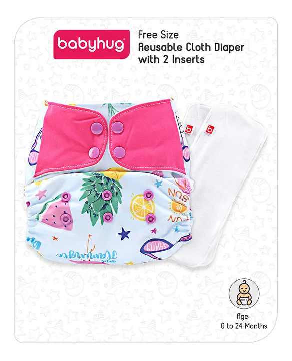 Cute Fruit Printed ABDL Babyhug Reusable Diaper For Adults Perfect