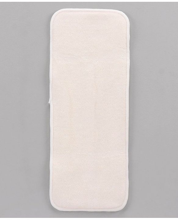 Babyhug Reusable Bamboo Nappies Insert Pack of 3 - White