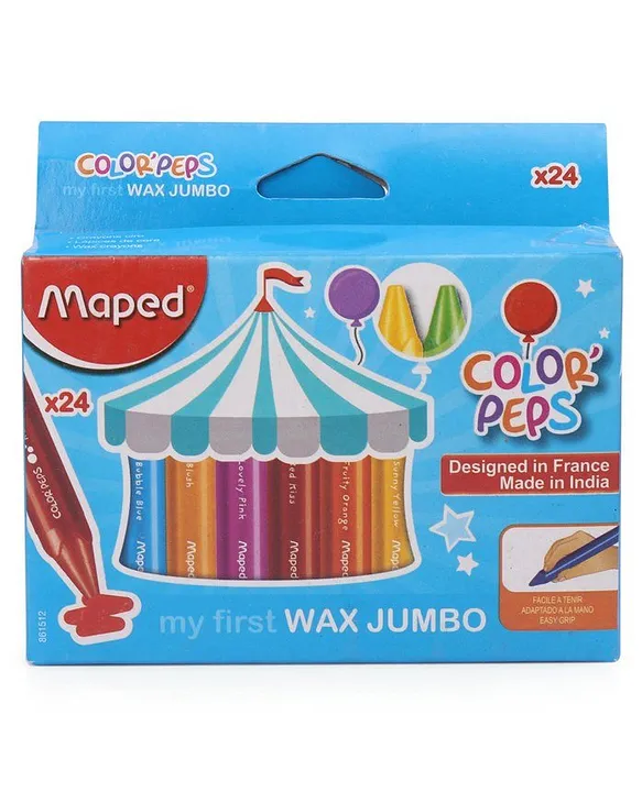 Primo Wax Crayon Set, 48-Crayons, Size: None