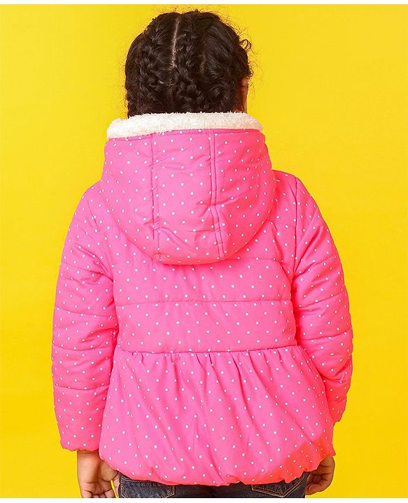 Babyhug Full Sleeves Front Open Sweater - Pink