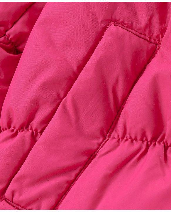 Babyhug Full Sleeves Hooded Padded Jacket - Pink