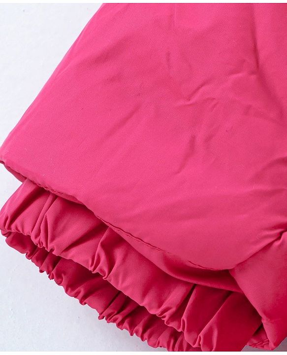 Babyhug Full Sleeves Hooded Padded Jacket - Pink
