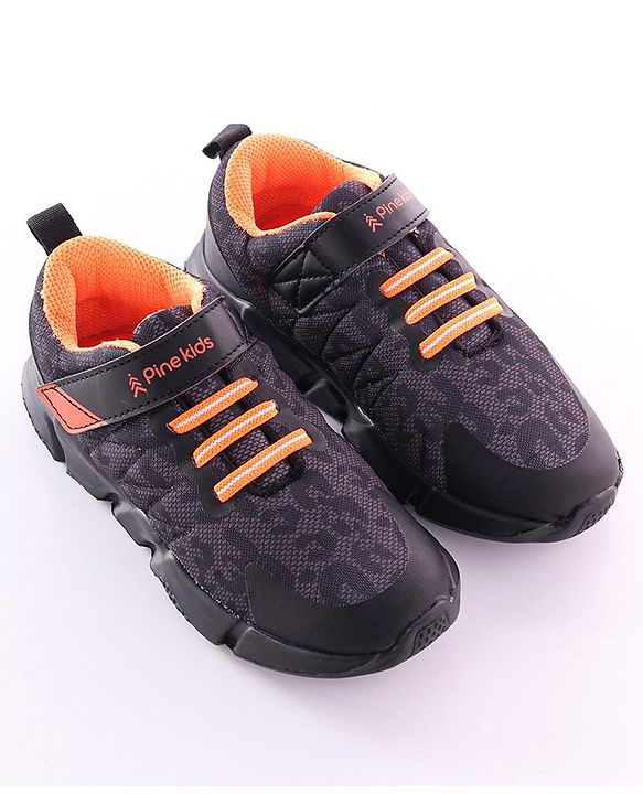 Pine Kids Sneakers Shoes - Black