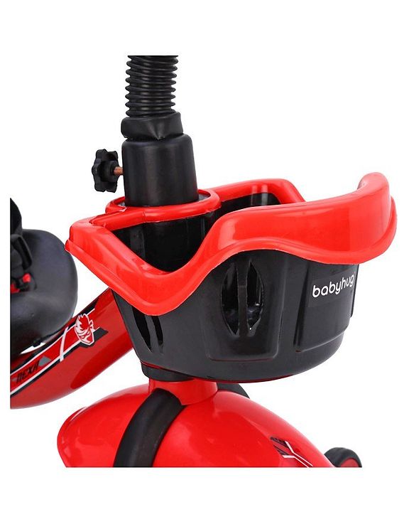 Babyhug Plug & Play Phantom Tricycle With Storage Basket - Red