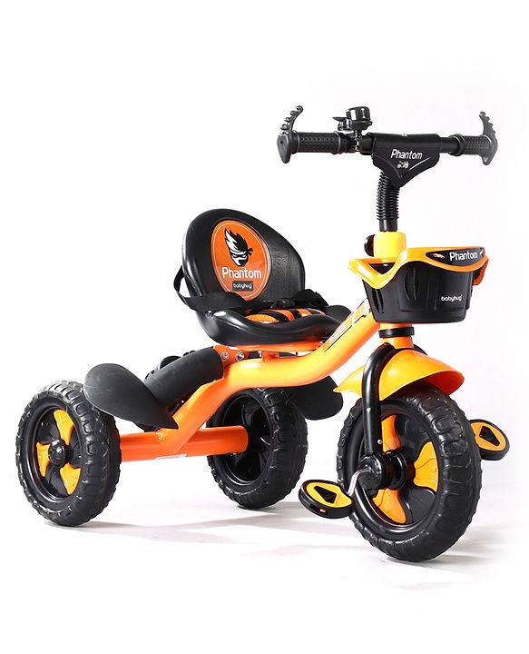 Babyhug Plug & Play Phantom Tricycle With Storage Basket - Red