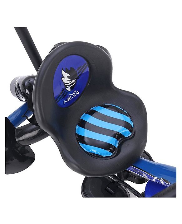 Babyhug Plug & Play Endure Tricycle with Parental Push handle & Storage Basket - Blue