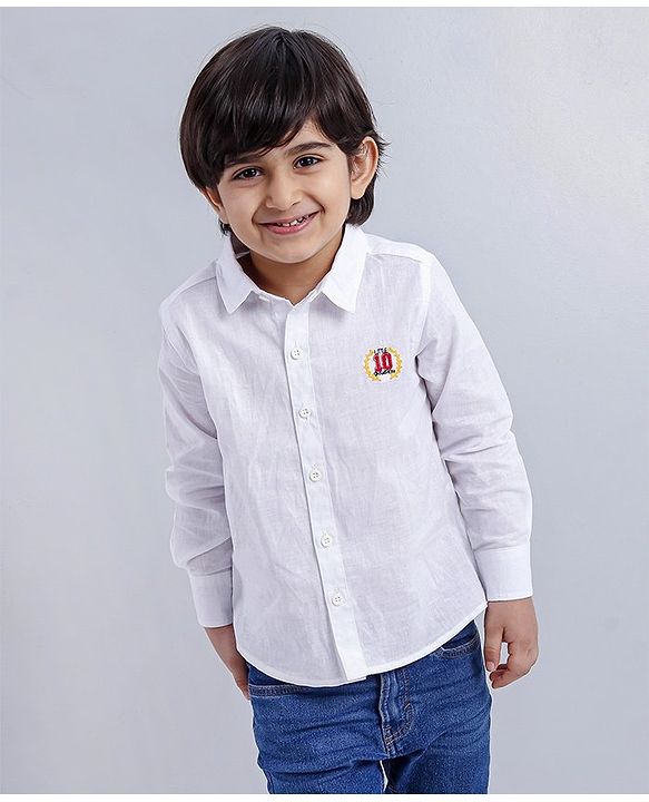 Babyhug Sleeveless Pullover Sweater Number Patch - Blue