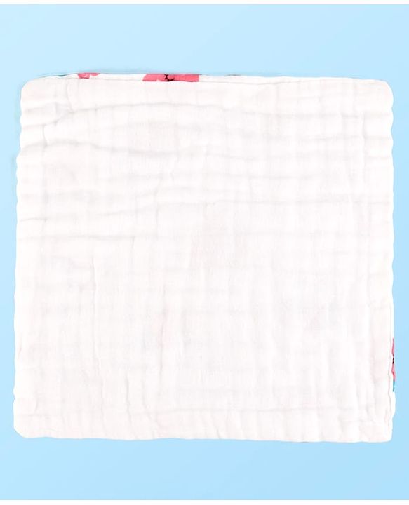 Babyhug 6 Layer Muslin Wash Cloth Pack of 5 - Multicolor(Print May Vary)