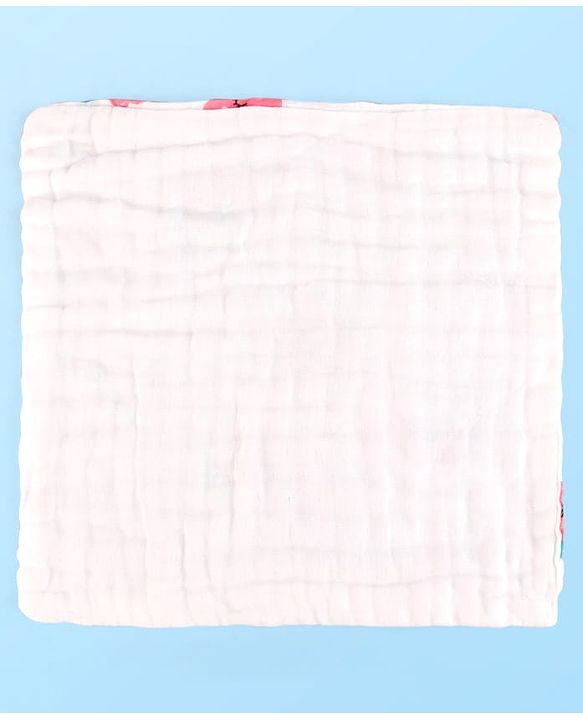 Babyhug 6 Layer Muslin Wash Cloth Pack of 5 - Multicolor(Print May Vary)