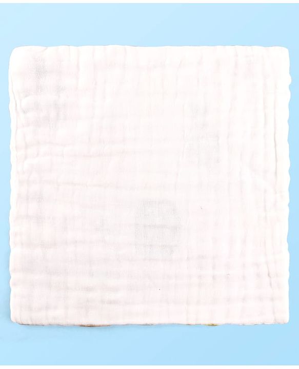 Babyhug 6 Layer Muslin Wash Cloth Pack of 5 - Multicolor(Print May Vary)