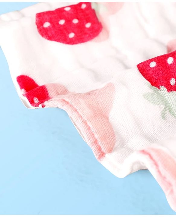 Babyhug 6 Layer Muslin Wash Cloth Pack of 5 - Multicolor(Print May Vary)