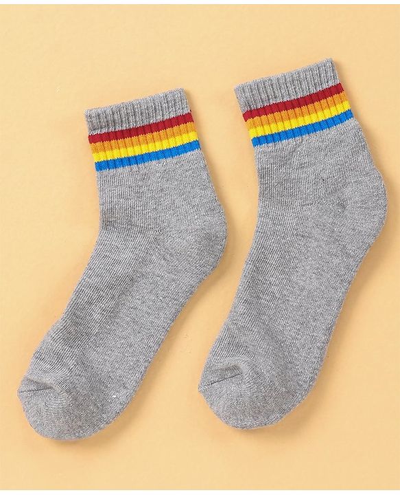 Pine Kids Anti Microbial Ankle Length Socks Pair of 5 - Multicolour