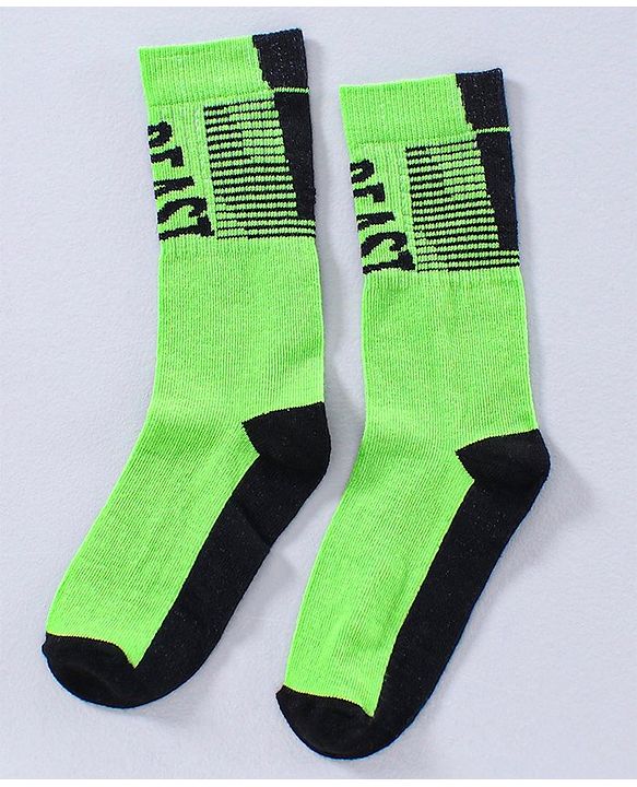 Pine Kids Ankle Length Socks Beast Design Pack of 3 - Green Yellow Blue