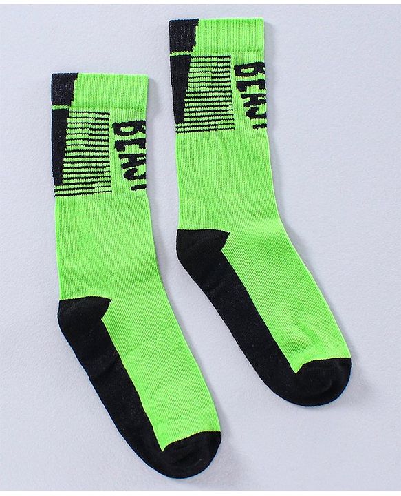 Pine Kids Ankle Length Socks Beast Design Pack of 3 - Green Yellow Blue