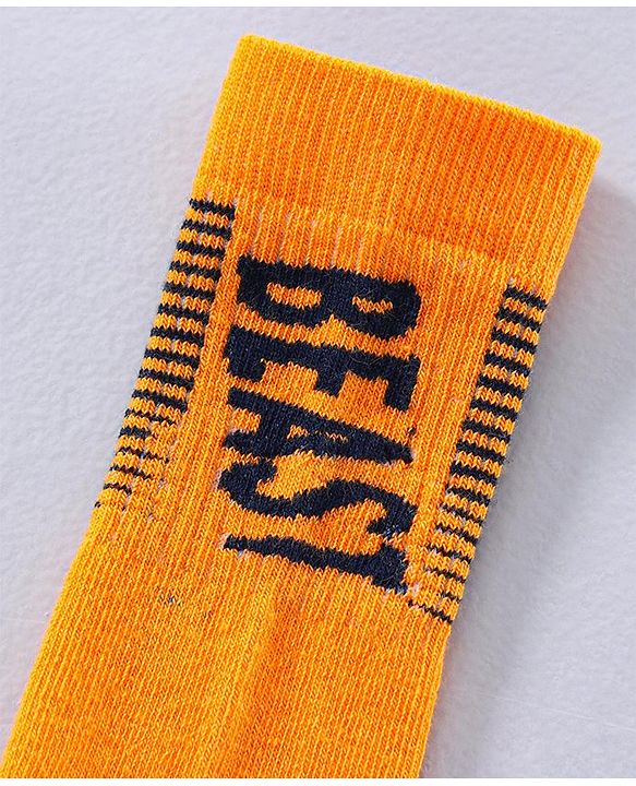 Pine Kids Ankle Length Socks Beast Design Pack of 3 - Green Yellow Blue