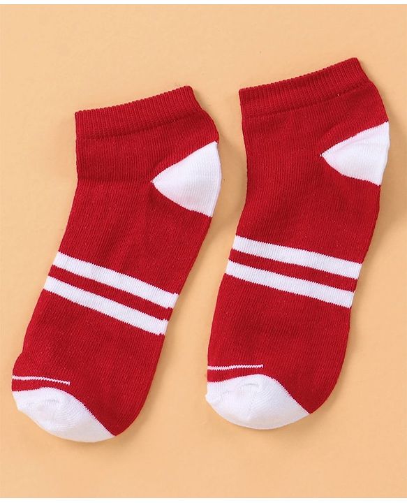 Pine Kids Ankle Length Stripe Socks Pair of 5 - Multicolour