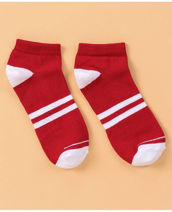 Pine Kids Ankle Length Stripe Socks Pair of 5 - Multicolour