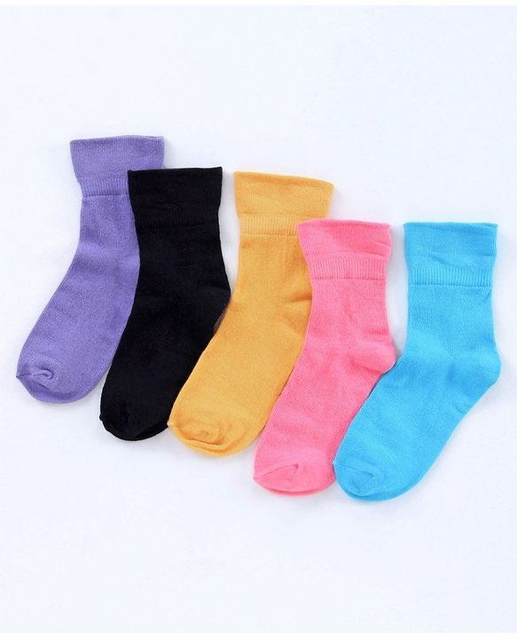 Pine Kids Ankle Length Anti-bacterial Socks Pack of 5 - Multicolor