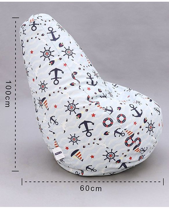 Pine Kids Printed Bean Bag Without Beans - Multicolor