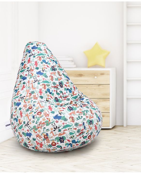 Pine Kids Printed Bean Bag Without Beans - Multicolor