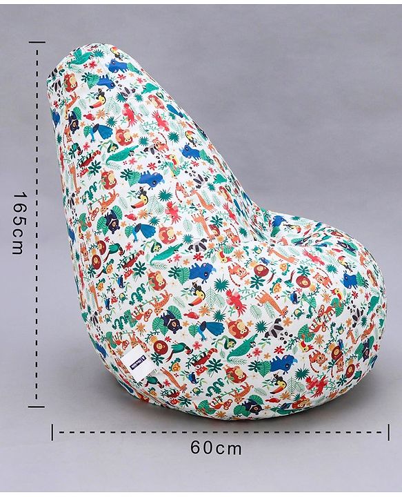 Pine Kids Printed Bean Bag Without Beans - Multicolor