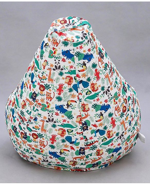 Pine Kids Printed Bean Bag Without Beans - Multicolor