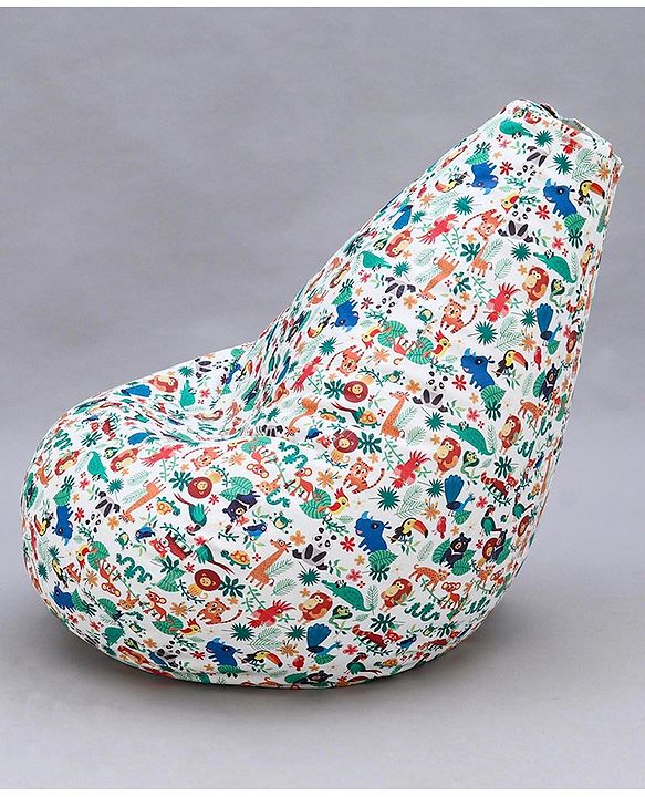 Pine Kids Printed Bean Bag Without Beans - Multicolor