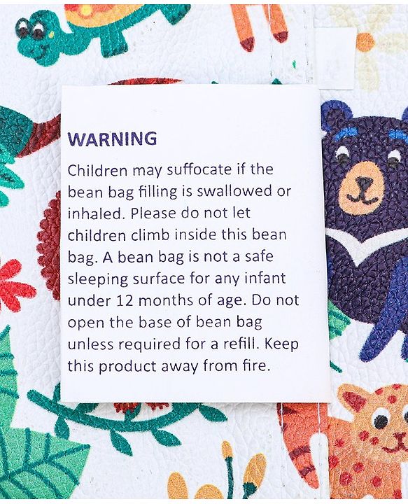 Pine Kids Printed Bean Bag Without Beans - Multicolor