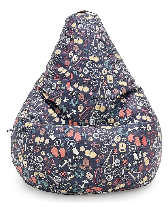 Pine Kids Printed Bean Bag Without Beans - Multicolor