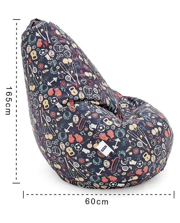 Pine Kids Printed Bean Bag Without Beans - Multicolor