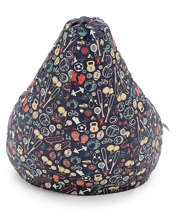 Pine Kids Printed Bean Bag Without Beans - Multicolor