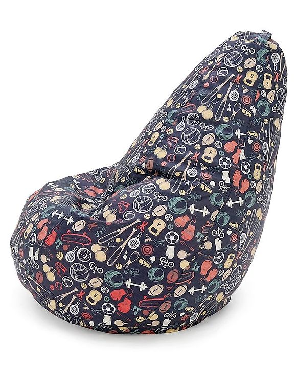 Pine Kids Printed Bean Bag Without Beans - Multicolor