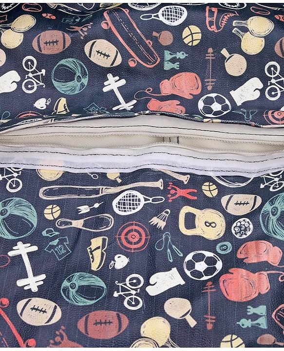 Pine Kids Printed Bean Bag Without Beans - Multicolor