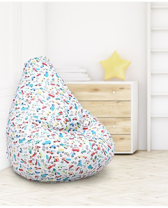 Pine Kids Printed Bean Bag Without Beans - Multicolor